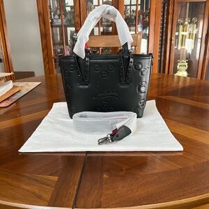 Source Unknown Black Studded Crossbody Shoulder Tote Bag!